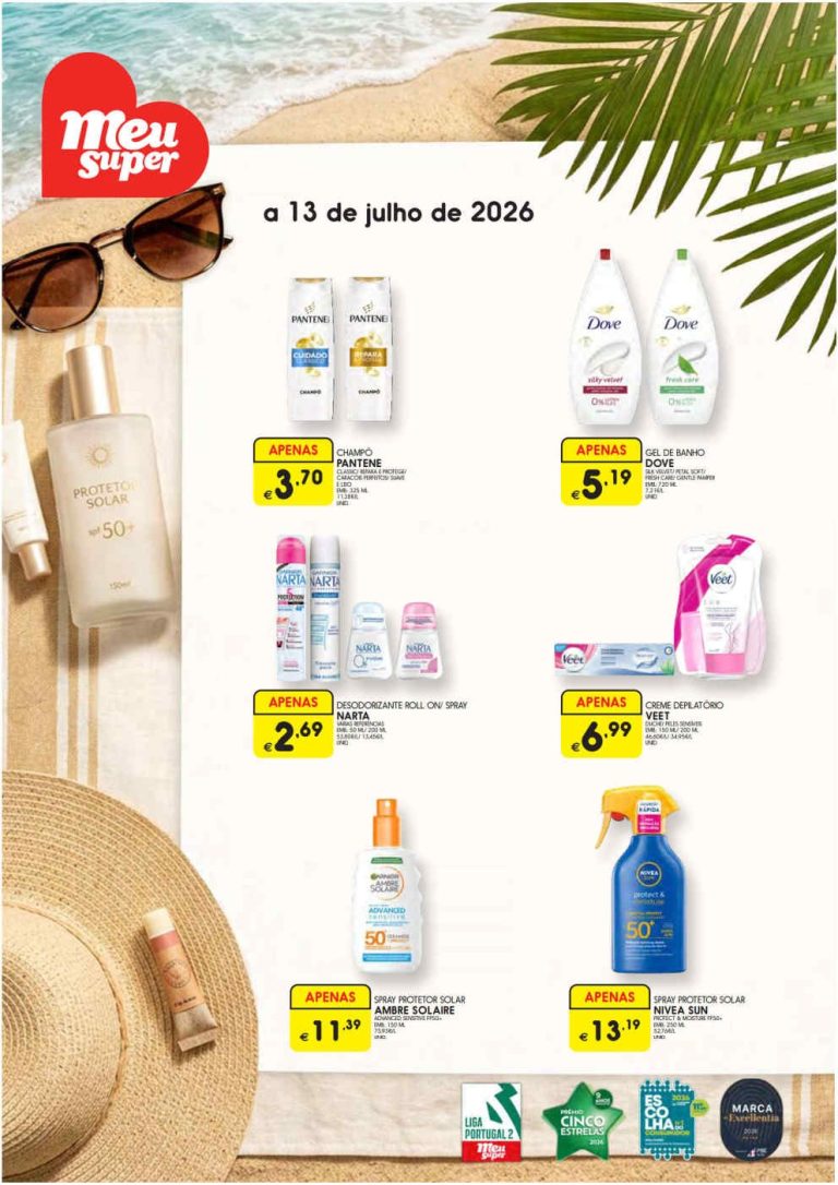 Folheto Meu Super beleza – Antevisão Promoções 1 a 13 de julho