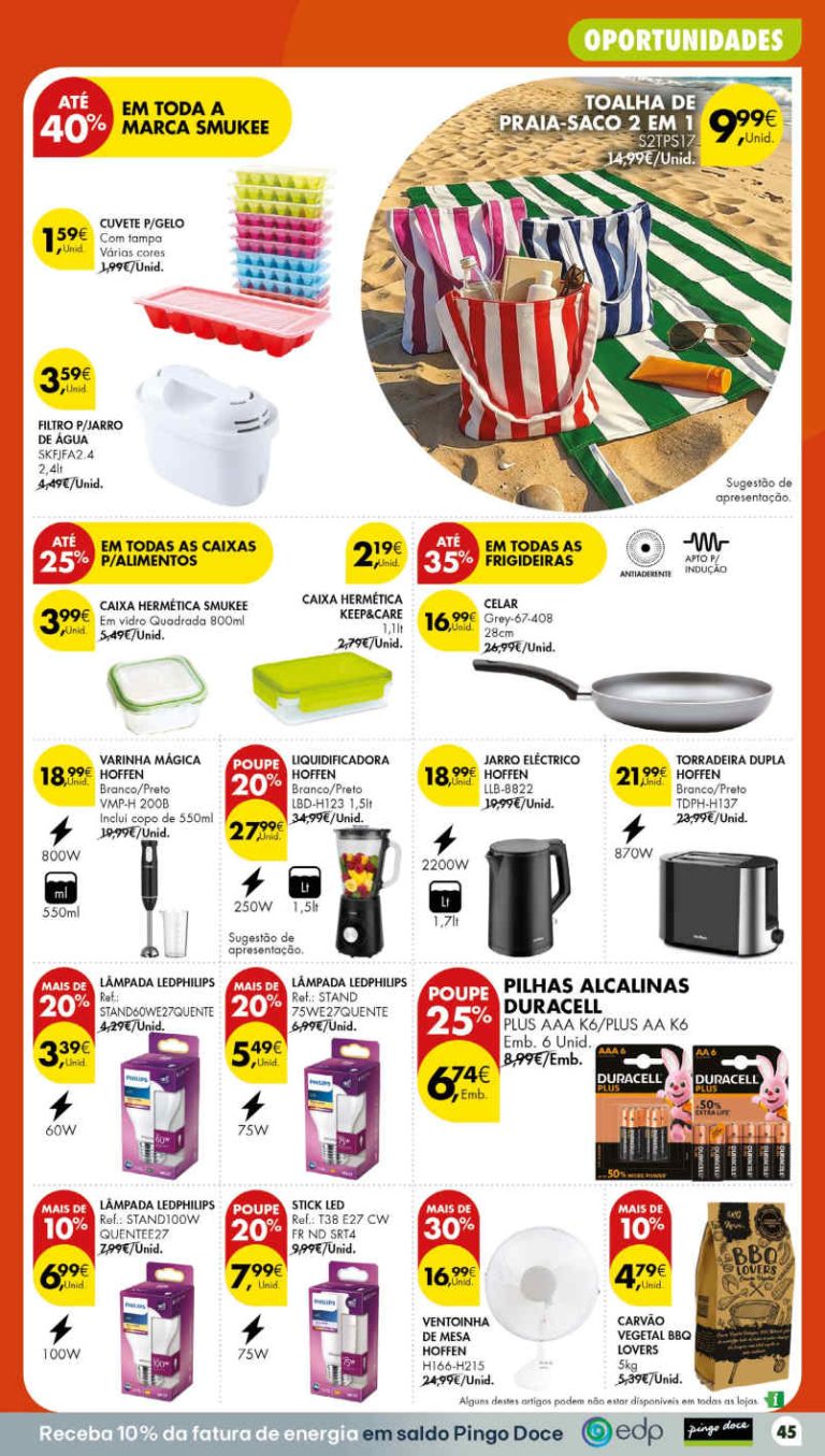 Antevisão Folheto Pingo Doce bazar – Esta Semana Promoções 14 a 20 de julho
