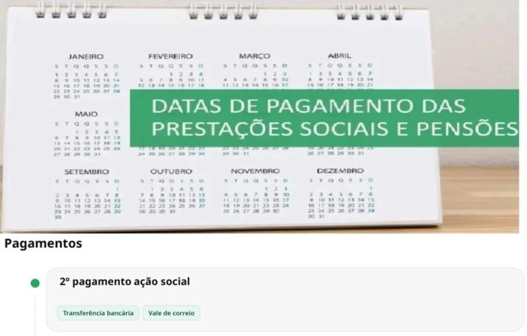 Subsídio Ação Social – data 2º pagamento Segurança Social em julho
