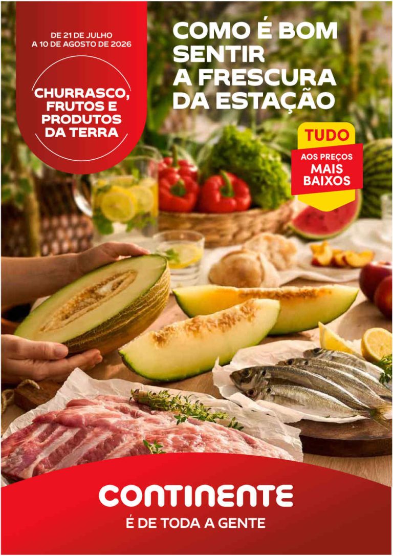 Folheto Continente Açores – Antevisão Promoções 21 julho a 10 agosto