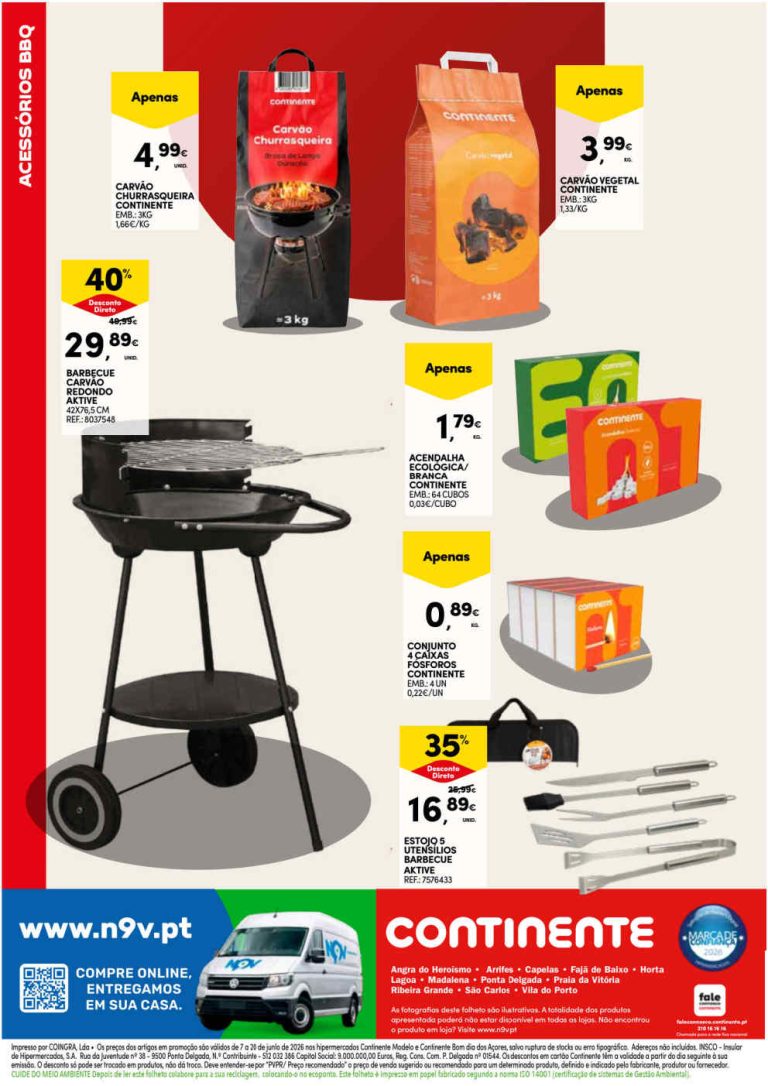 Folheto Continente Verão – Antevisão Promoções Açores 7 a 20 de julho