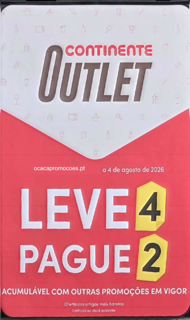 Continente Outlet – Promoções bazar Tudo com 75% desconto