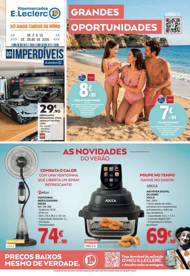 Folheto E Leclerc bazar – Antevisão Promoções 2 a 15 de julho