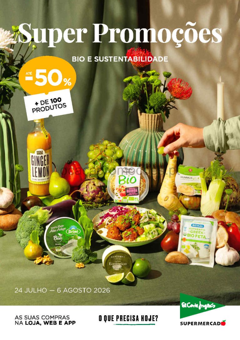 Folheto Supermercados El Corte Inglés – Antevisão Promoções 24 julho a 6 agosto
