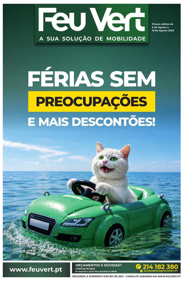 Folheto Feu Vert – Antevisão Promoções 6 a 19 de agosto