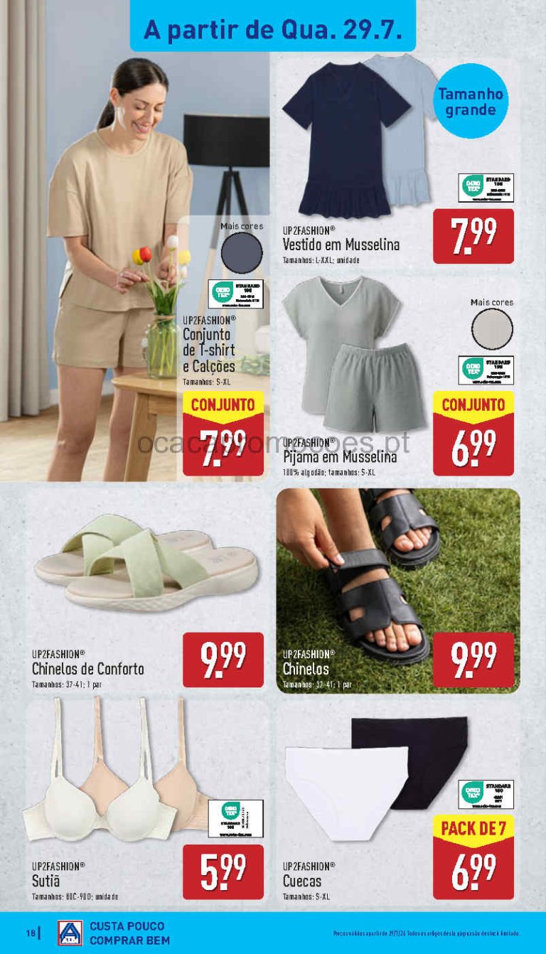 Folheto Aldi moda – Antevisão bazar Promoções de 29 julho a 2 agosto