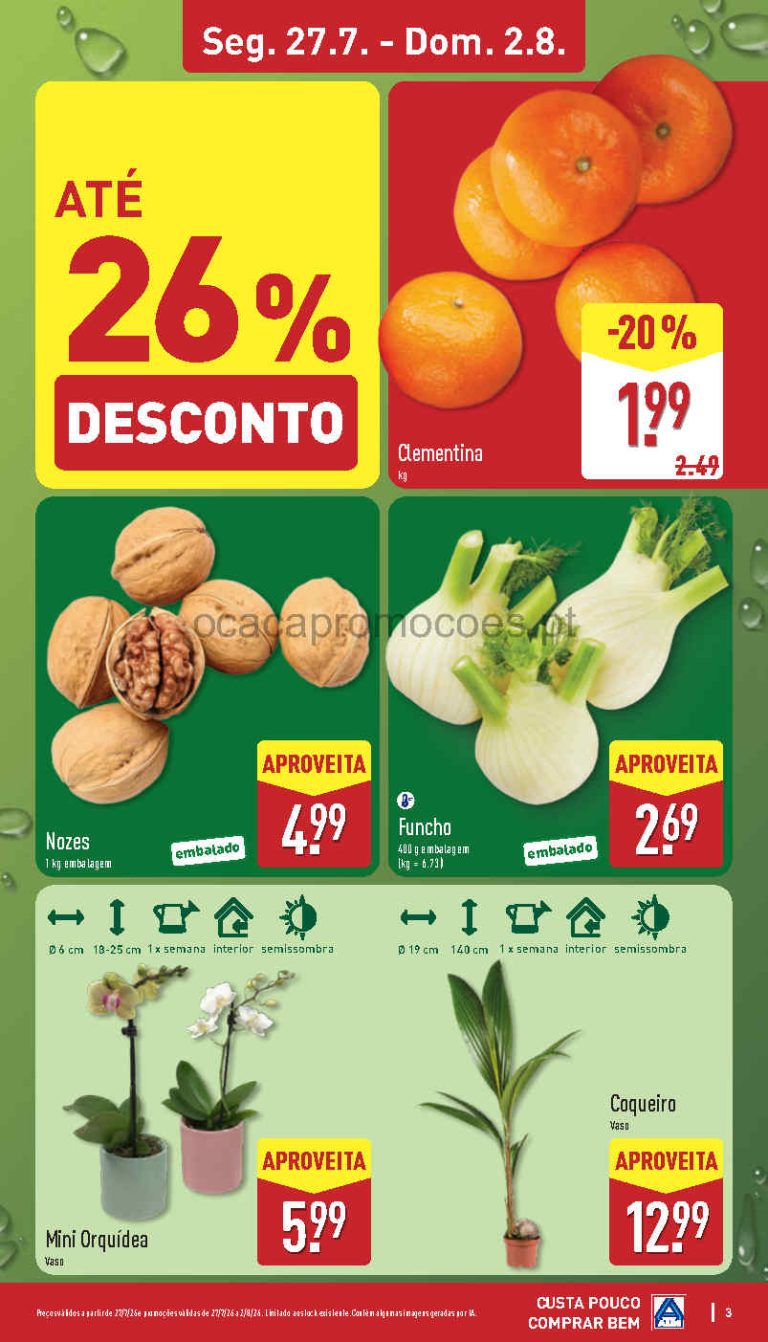 Folheto Aldi frescos – Antevisão promoções 27 julho a 2 agosto