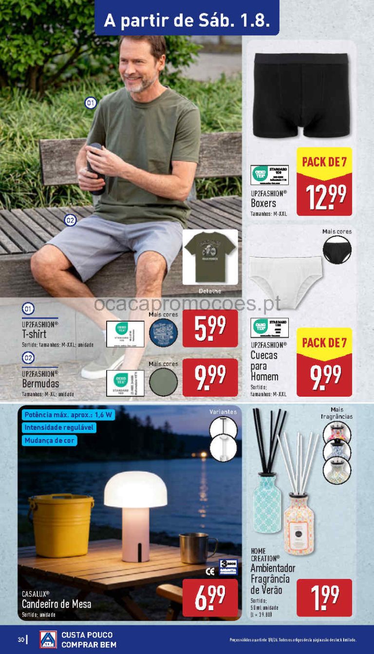 Folheto Aldi bazar – Antevisão Promoções de 1 a 2 agosto