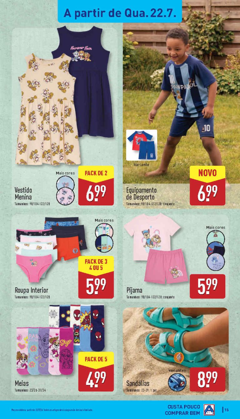 Folheto Aldi achados – Antevisão bazar Promoções 22 a 26 de julho