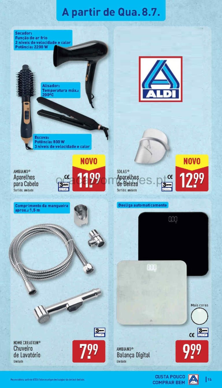 Folheto Aldi oportunidades – Antevisão bazar Promoções 8 a 12 de julho