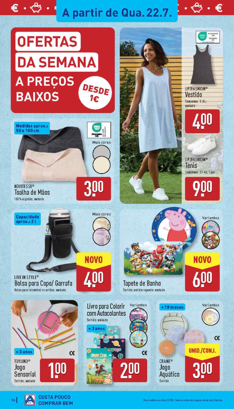 Folheto Aldi Verão – Antevisão bazar Promoções 22 a 26 de julho