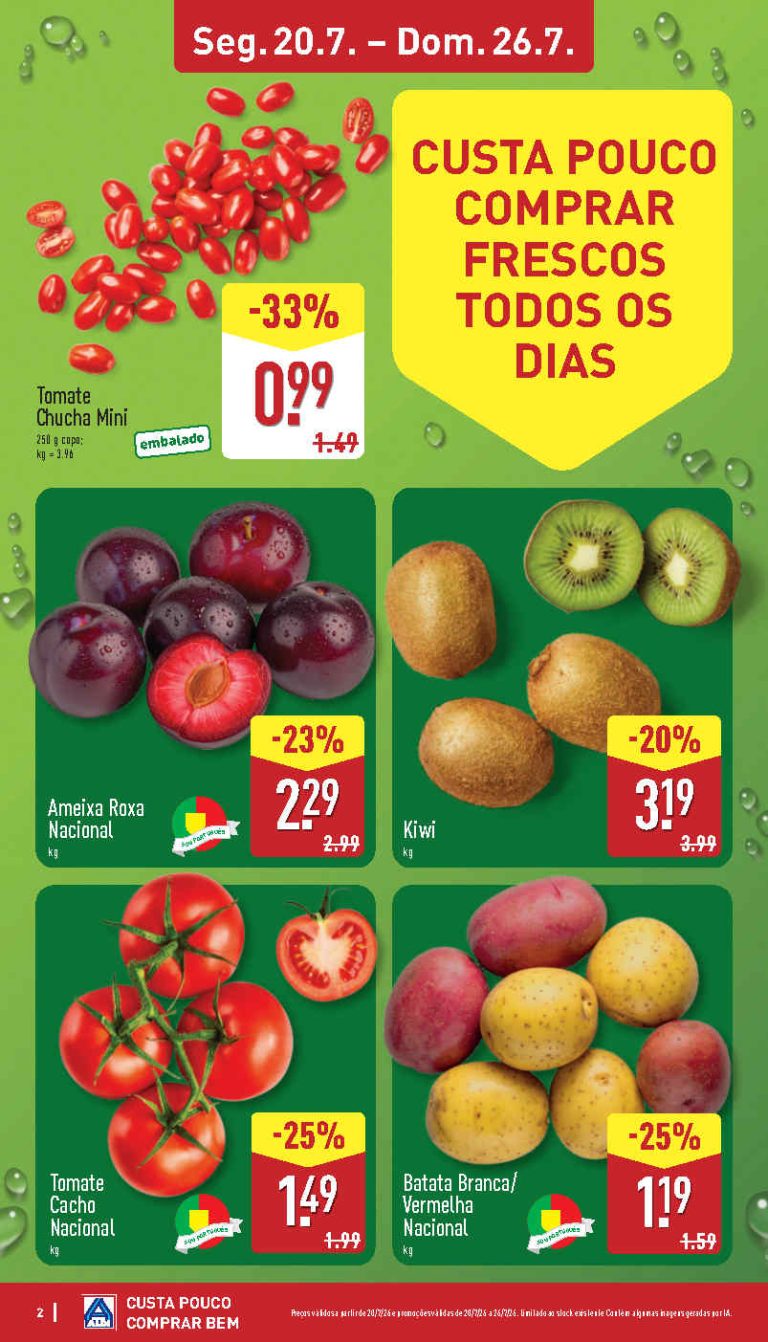 Folheto Aldi frescos – Antevisão promoções 20 a 26 de julho