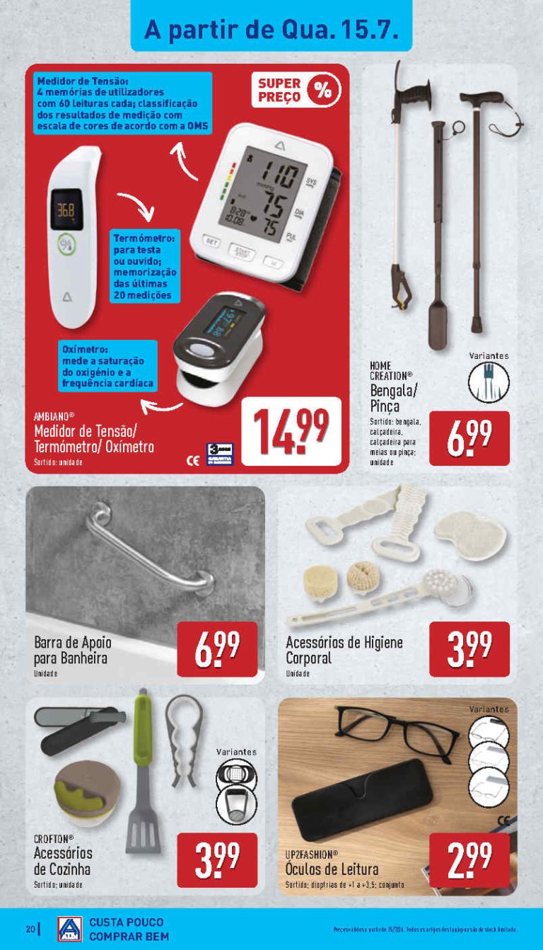 Folheto Aldi bazar – Antevisão Promoções 15 a 19 de julho