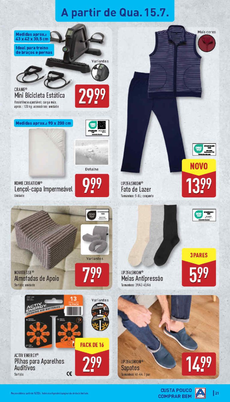 Folheto Aldi achados – Antevisão bazar Promoções 15 a 19 de julho