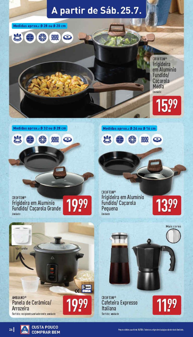 Folheto Aldi bazar – Antevisão Promoções 25 a 26 de julho