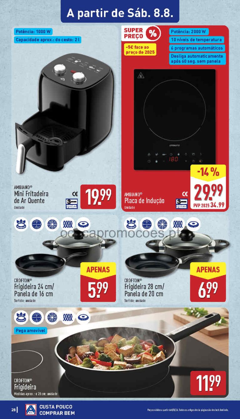 Folheto Aldi bazar – Antevisão Promoções 8 a 9 de agosto