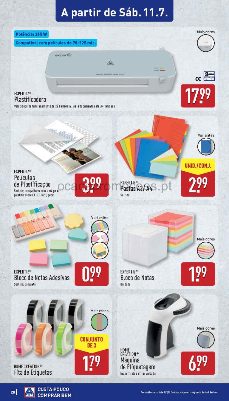 Folheto Aldi oportunidades – Antevisão bazar Promoções 11 a 12 de julho