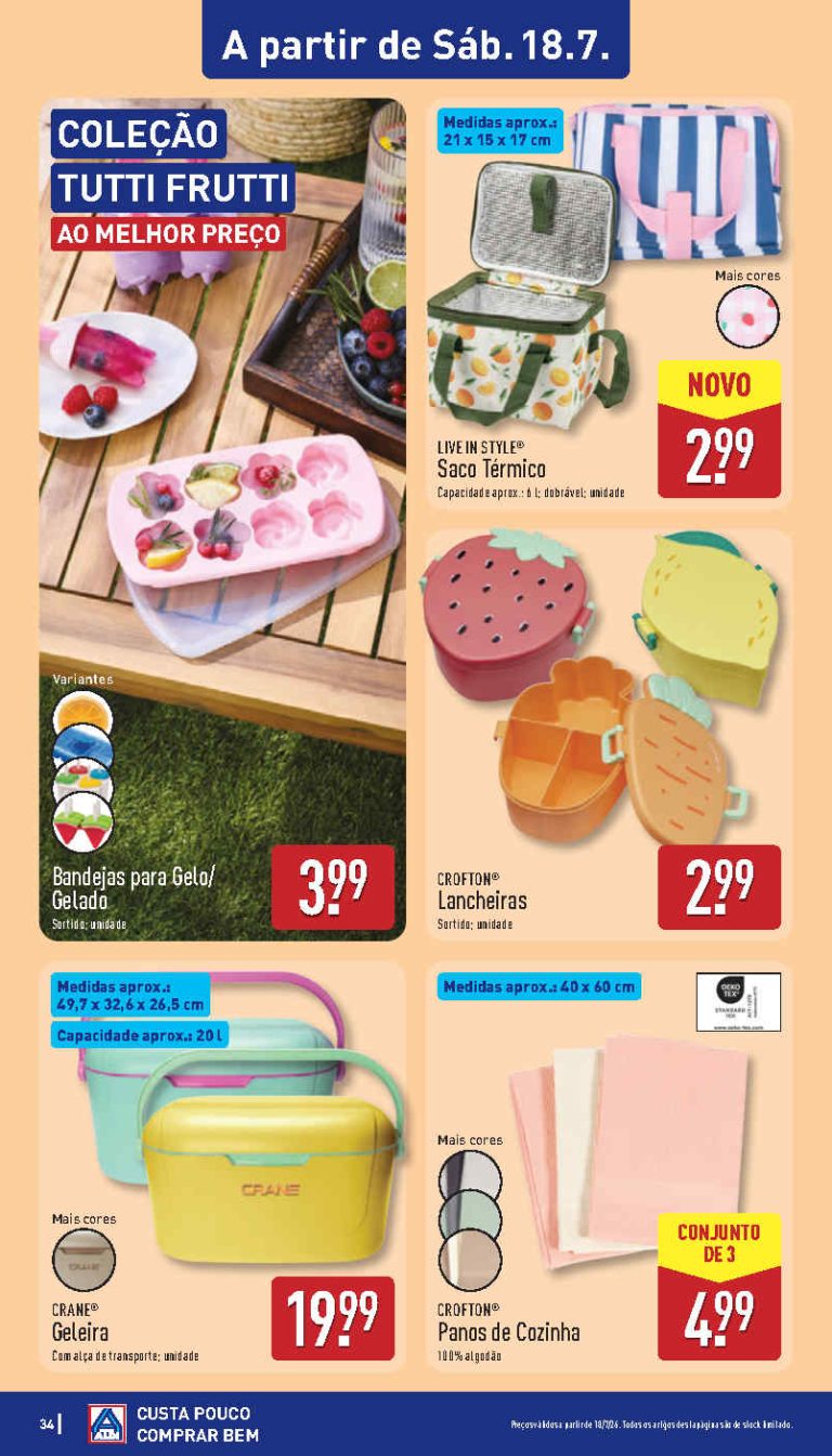 Folheto Aldi bazar – Antevisão Promoções 17 a 19 de julho