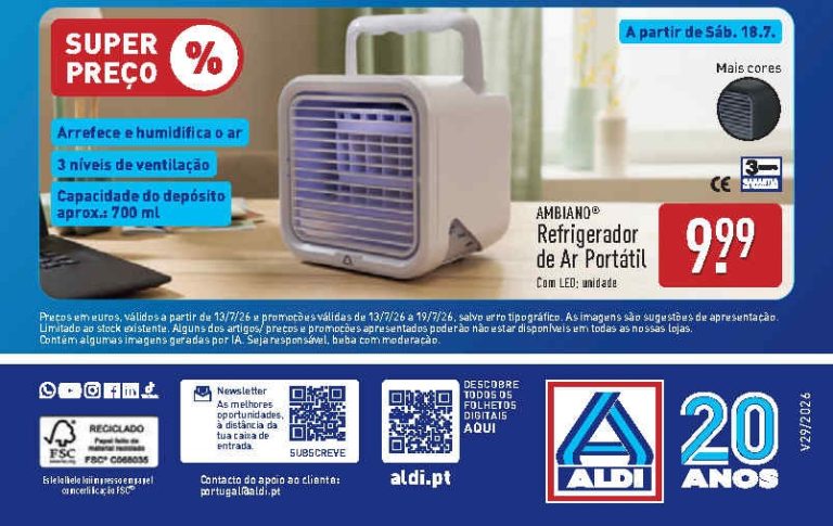 Aldi Destaques – Antevisão Bazar Promoções 15 a 9 de julho