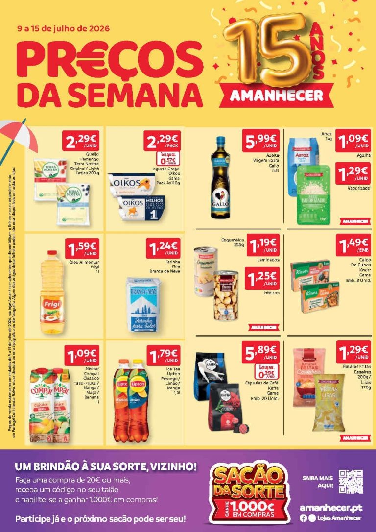 Folheto Amanhecer – Antevisão Promoções 9 a 15 de julho