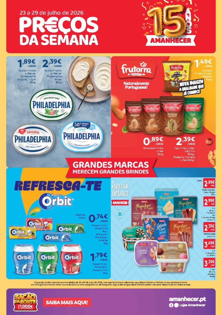 Folheto Amanhecer – Antevisão Promoções 23 a 29 de julho