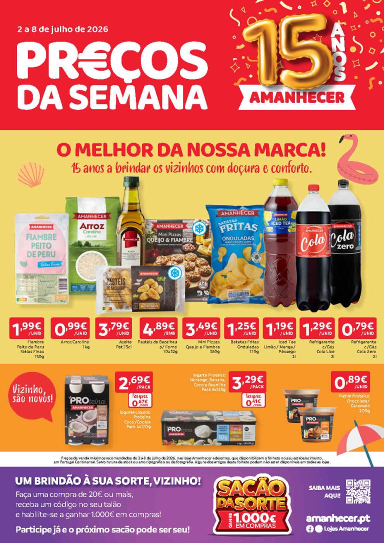 Folheto Amanhecer – Antevisão Promoções 2 a 8 de julho