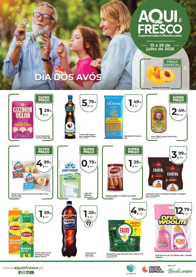 Folheto Aqui É Fresco – Antevisão Promoções 15 a 26 de julho