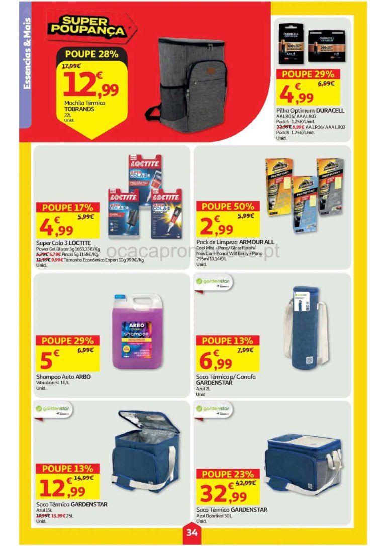 Folheto Auchan – Antevisão Promoções 16 a 22 de julho