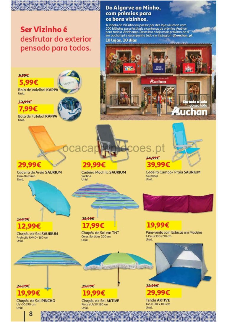 Folheto Auchan bazar – Antevisão Promoções 8 a 21 de julho