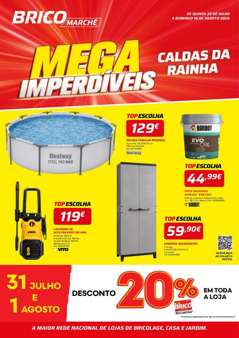 Folheto Bricomarché – Antevisão Promoções 30 julho a 16 agosto