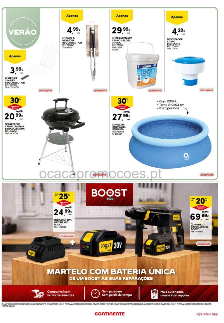 Folheto Continente bazar – Antevisão Promoções 28 julho a 3 agosto