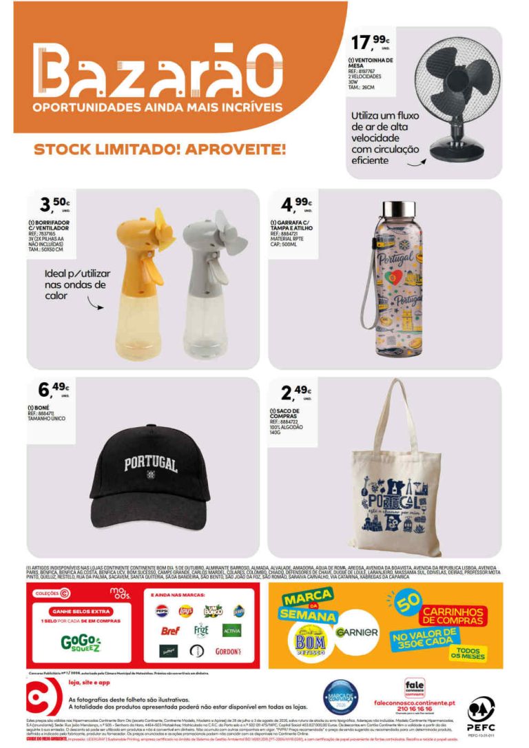 Folheto Continente Bom Dia – Antevisão Promoções de 28 julho a 3 agosto