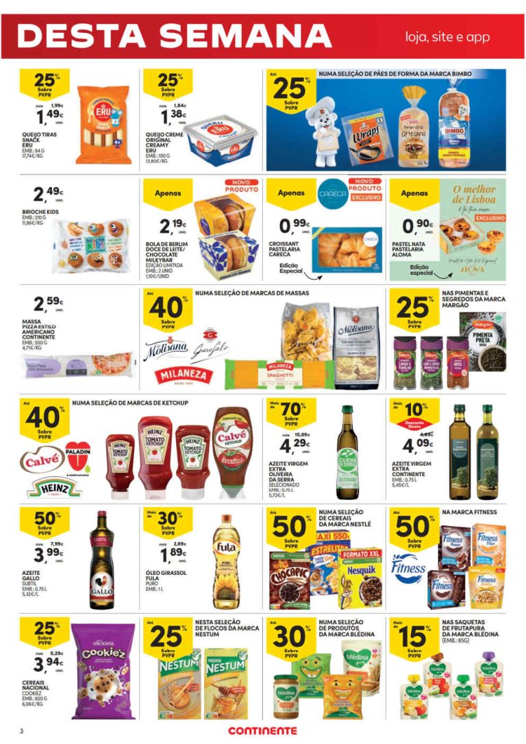 Folheto Continente Fim de Semana – Antevisão Promoções 10 a 13 de julho