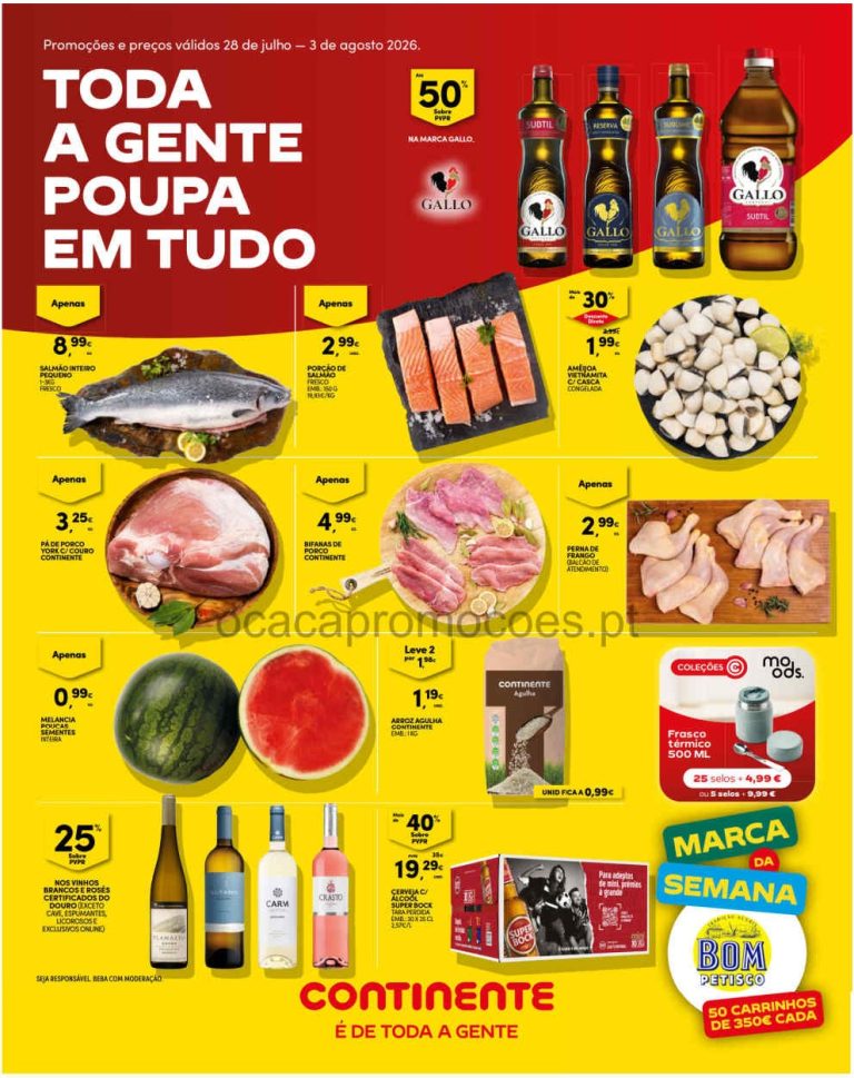 Folheto Continente Madeira – Antevisão Promoções 28 julho a 3 agosto