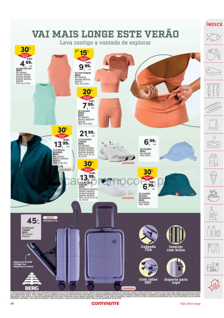 Folheto Continente bazar – Antevisão Promoções 21 a 27 de julho