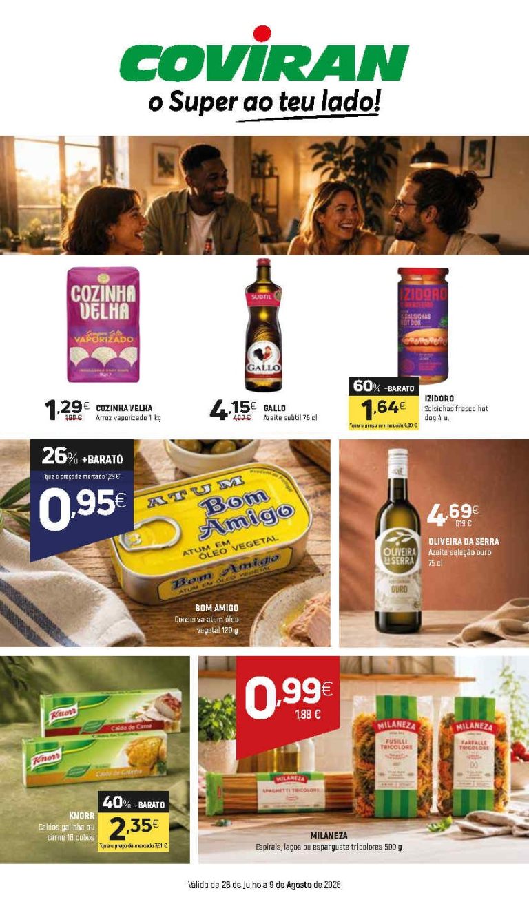 Folheto Coviran – Antevisão Promoções de 28 julho a 9 agosto