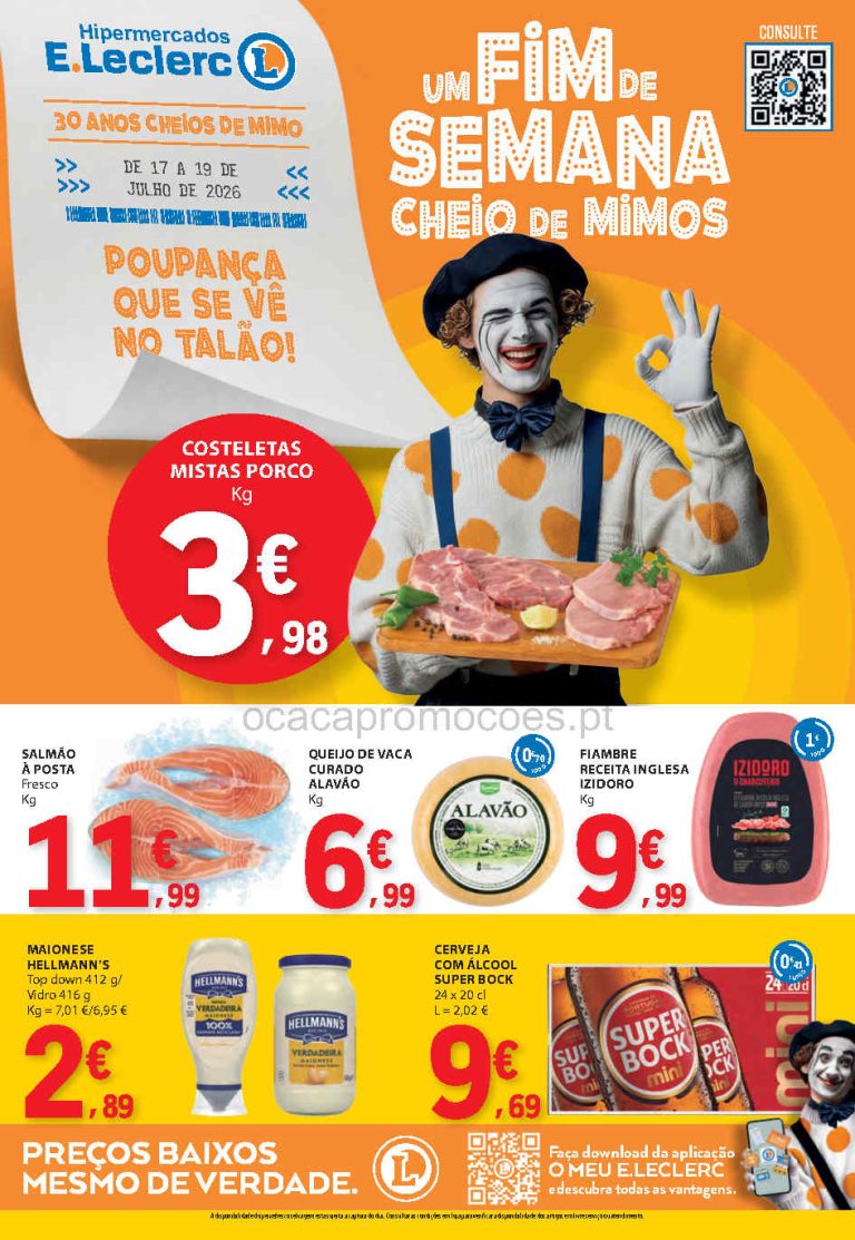 Folheto E Leclerc Fim de Semana – Antevisão Promoções 17 a 19 de julho