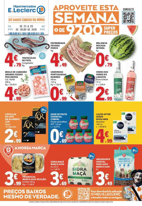 Folheto E Leclerc – Antevisão Promoções 23 a 29 de julho