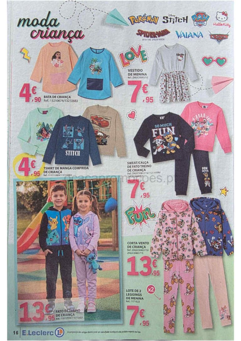 Folheto E Leclerc Moda Regresso às Aulas – Antevisão Promoções 4 agosto a 13 setembro