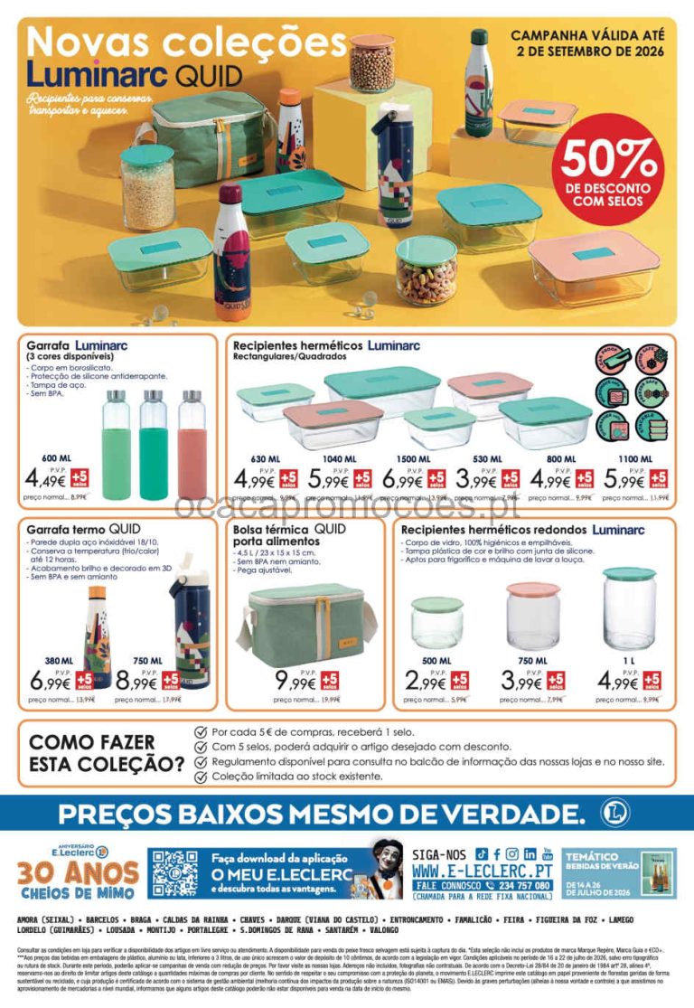 Folheto E Leclerc – Antevisão Promoções 16 a 22 de julho