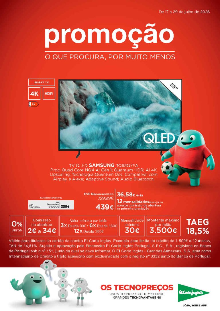 Folheto El Corte Inglés bazar – Antevisão Promoções 17 a 29 de julho