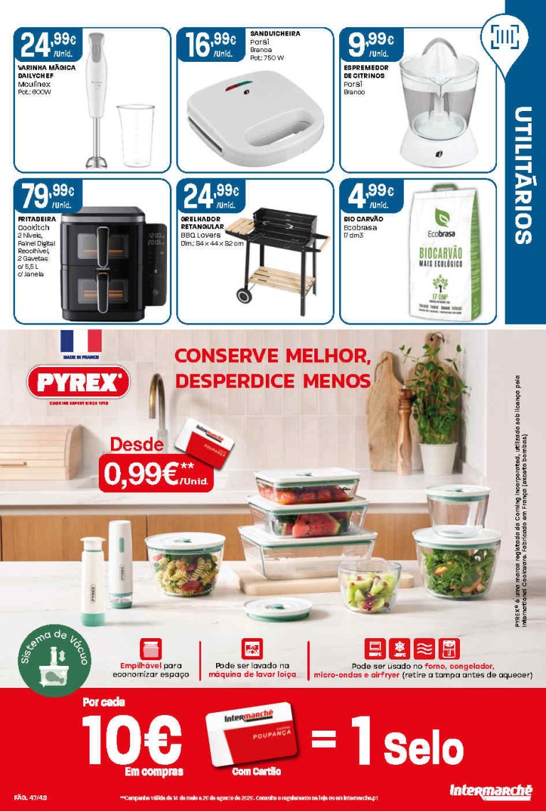 Folheto Intermarché bazar – Antevisão Promoções 23 a 29 de julho