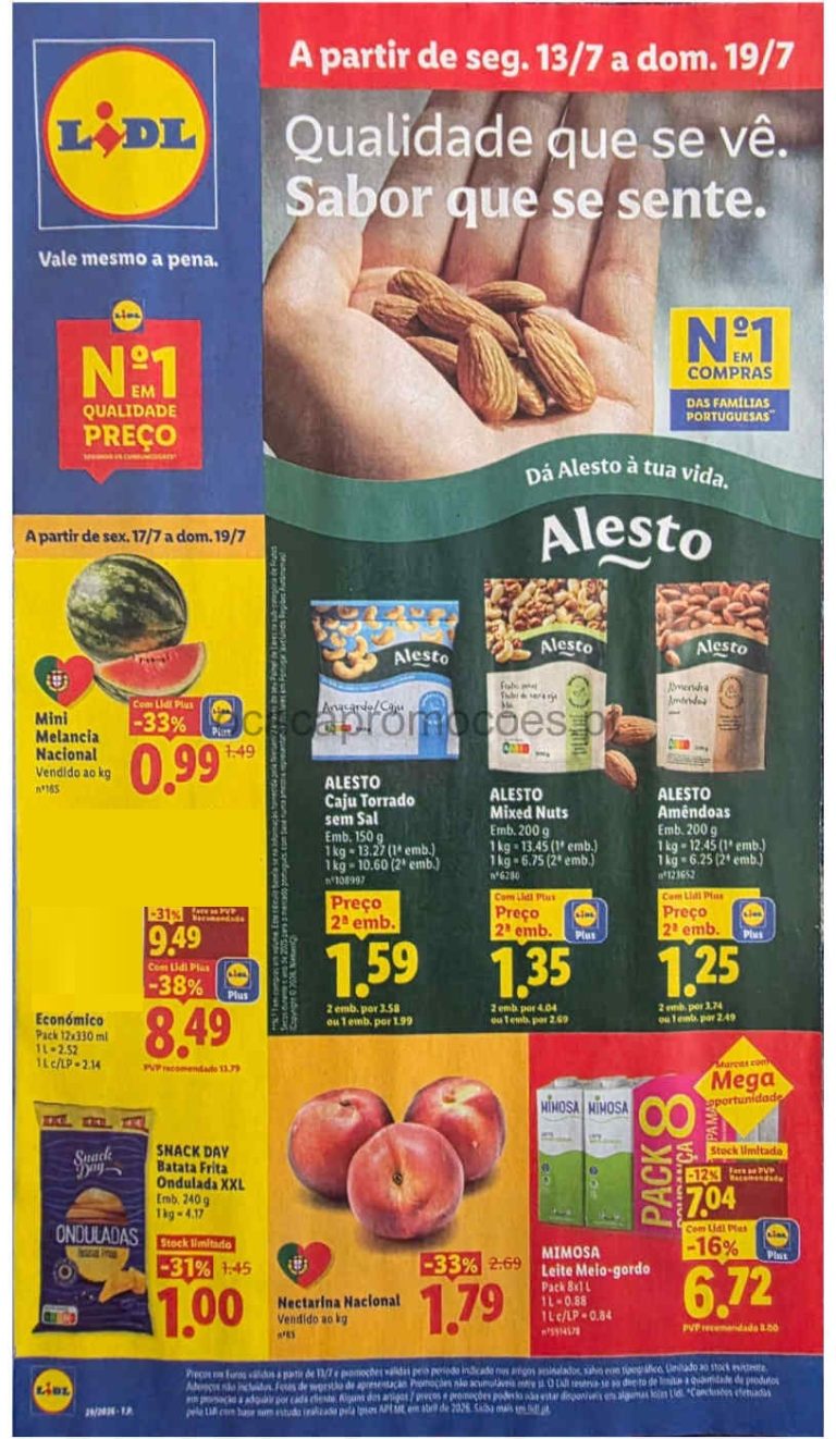 Folheto Lidl – Antevisão Promoções a partir 13 de julho