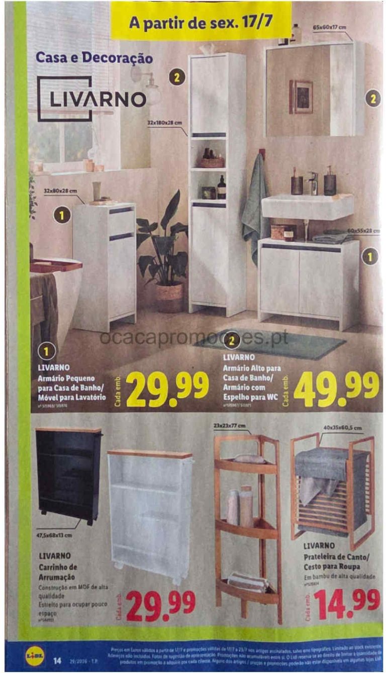 Folheto Lidl bazar – Antevisão Promoções a partir 17 de julho