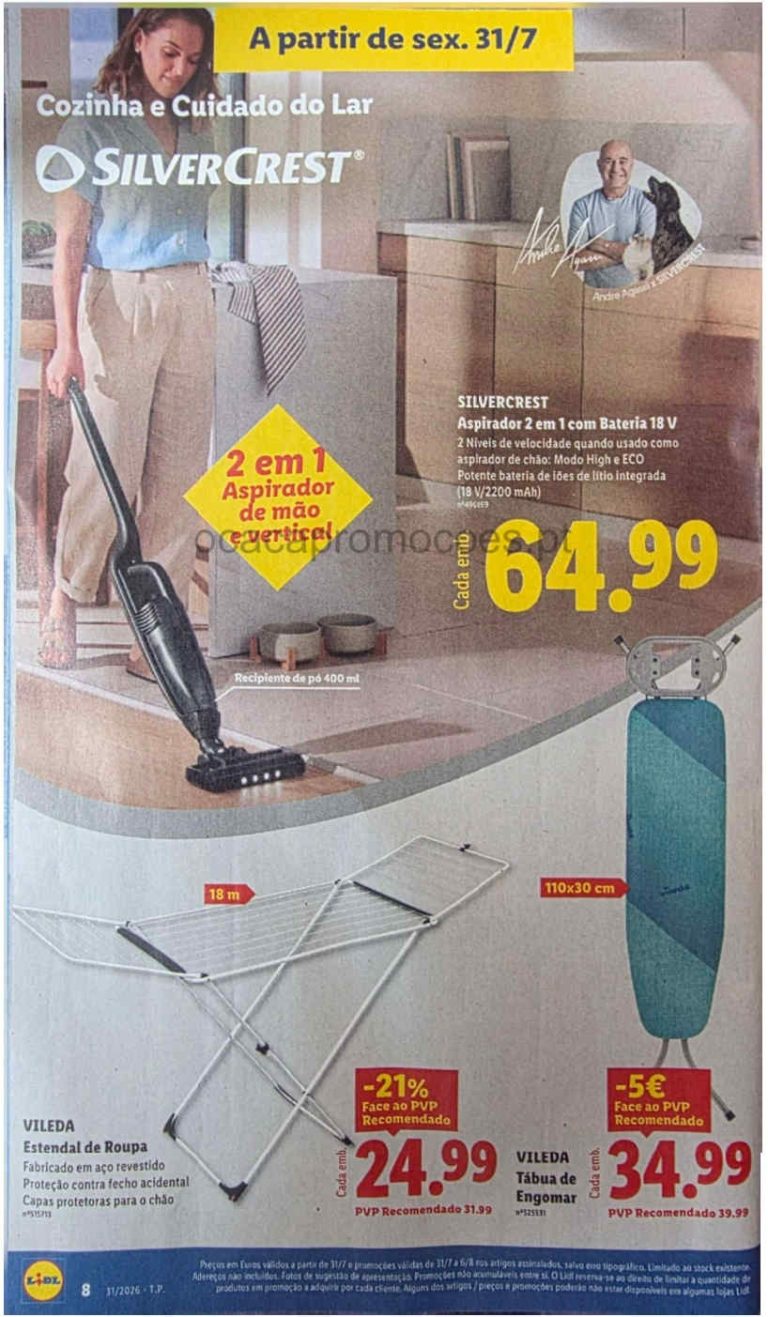 Folheto Lidl bazar – Antevisão Promoções a partir 31 de julho