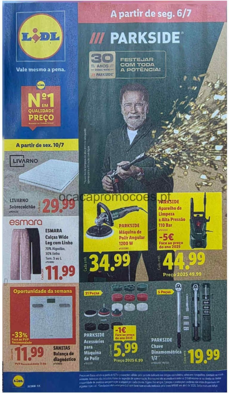 Folheto Lidl bazar – Antevisão Promoções de 6 a 16 julho