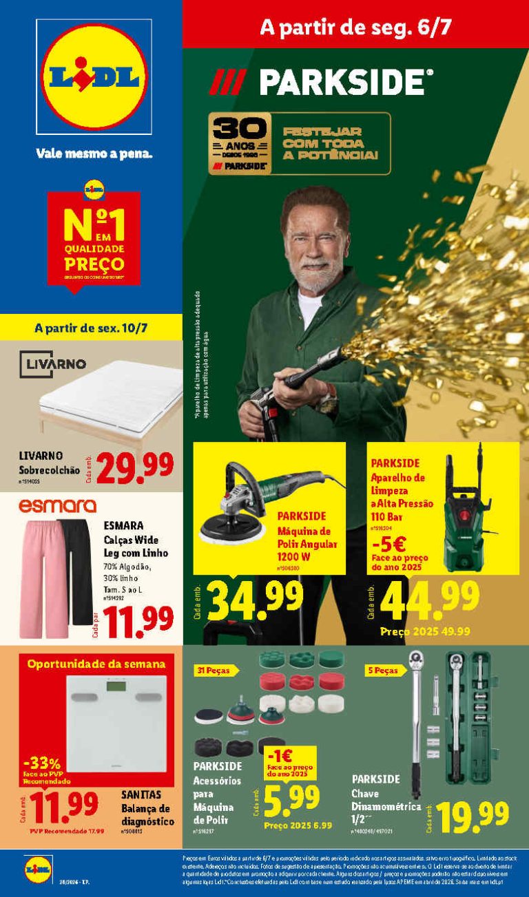 Folheto Lidl bazar – Antevisão Promoções a partir de 6 julho
