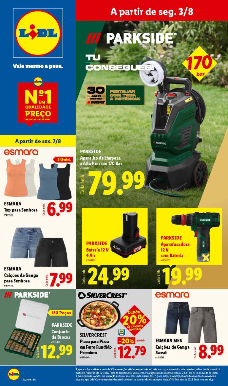 Folheto Lidl bazar – Antevisão Promoções 3 a 13 de agosto