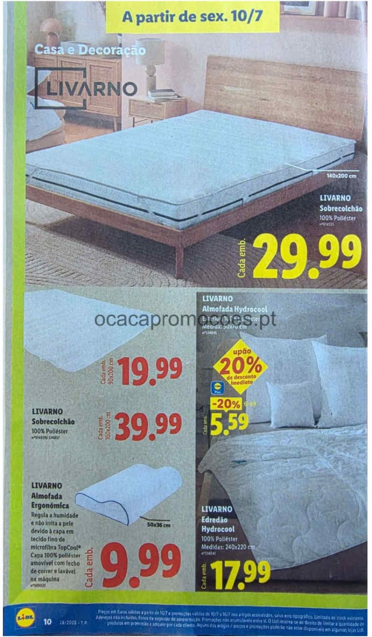 Folheto Lidl bazar – Antevisão Promoções de 10 a 16 julho