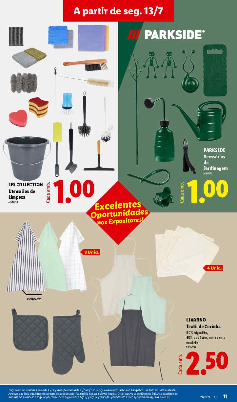 Folheto Lidl utilitários – Antevisão bazar Promoções 13 a 19 de julho